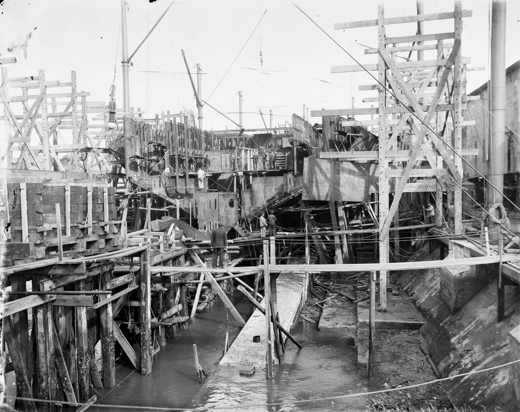 Detail of Battleship HMS 'Queen Elizabeth' (1913) by unknown