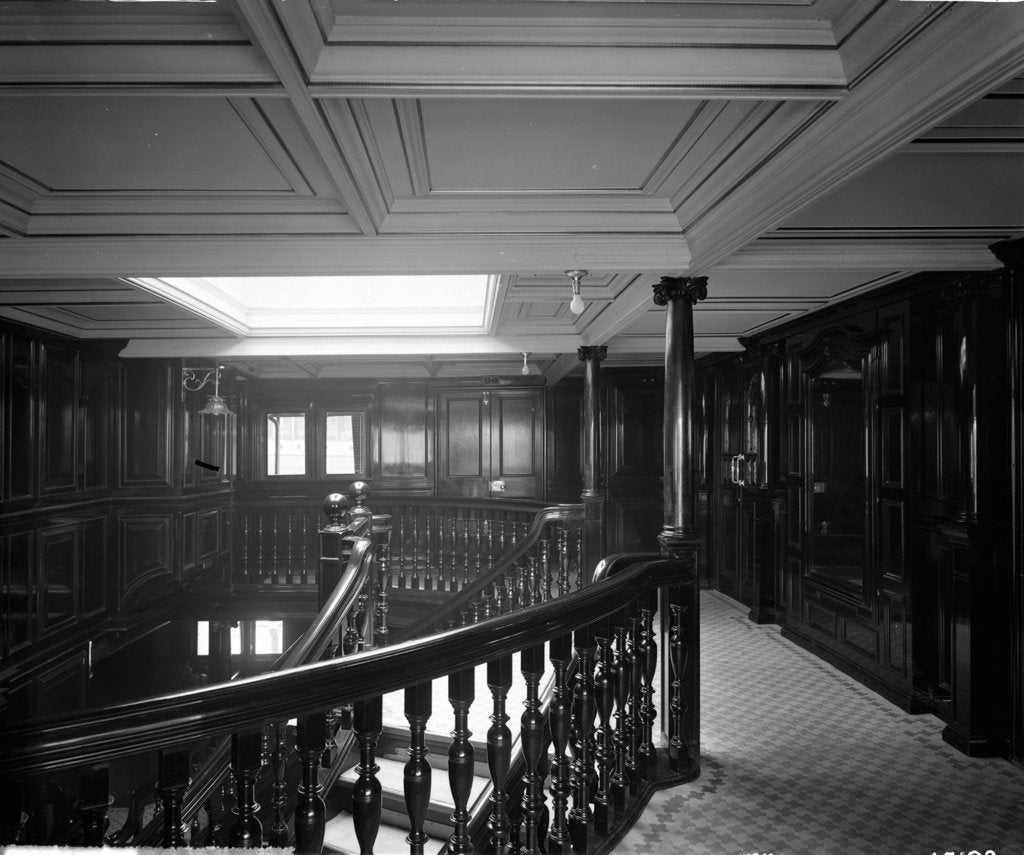 Detail of First Class Entrance on the 'Omrah' (1899) by Bedford Lemere & Co.
