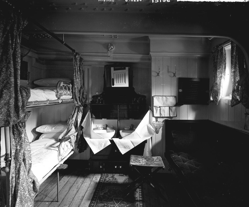 Detail of First Class cabin on the 'Omrah' (1899) by Bedford Lemere & Co.