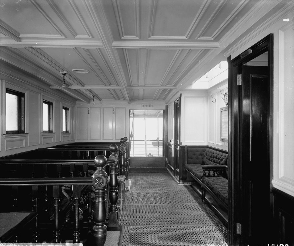 Detail of Second Class Entrance on the 'Omrah' (1899) by Bedford Lemere & Co.