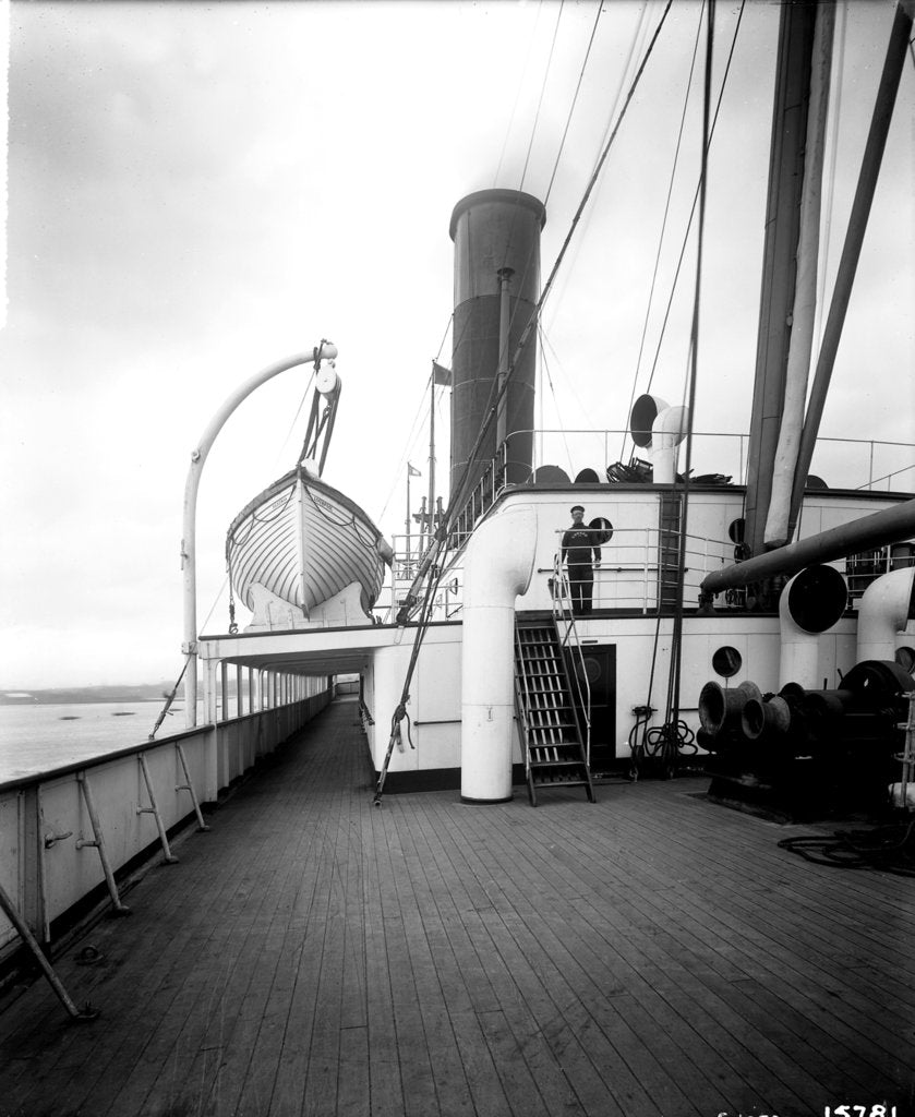 Detail of Bridge Deck on the 'Saxonia' (1900) by Bedford Lemere & Co.