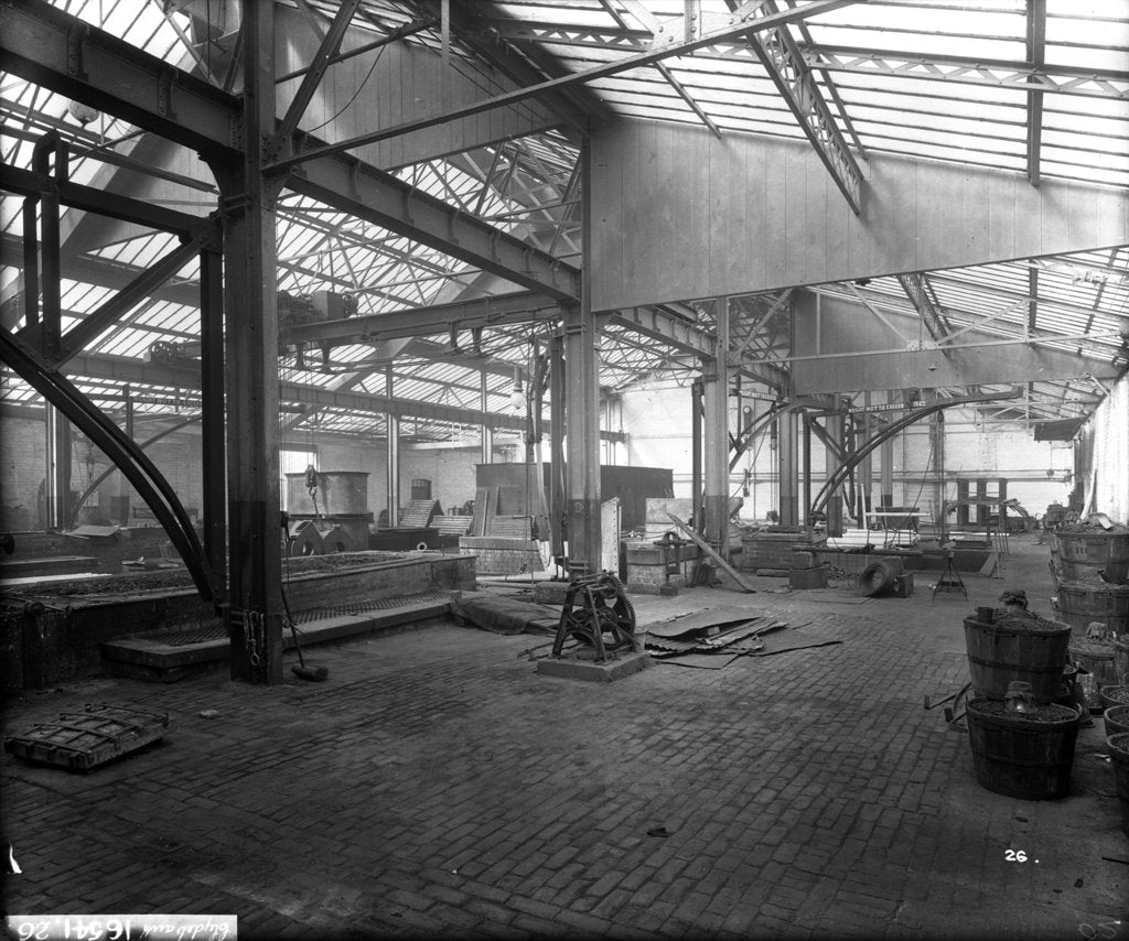 Detail of Galvanizing Shop at John Brown & Co. Ltd, Clydebank, 1901 by Bedford Lemere & Co.