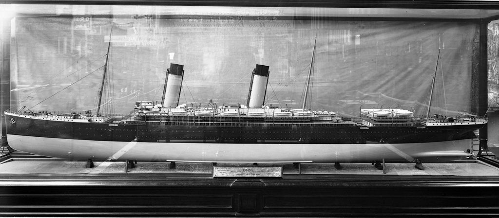 Detail of Model of the 'Oceanic' (1899) by Bedford Lemere & Co.