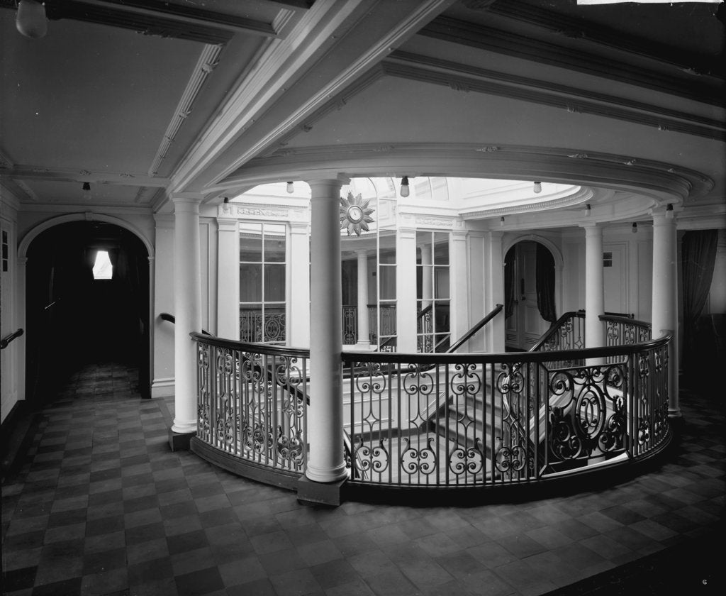 Detail of First Class Entrance on the 'Empress of Asia' (1913) by Bedford Lemere & Co.