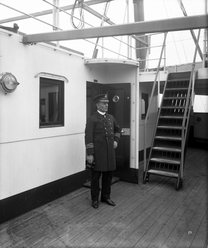 Detail of Captain S. Robinson of the 'Empress of Asia' (1913) by Bedford Lemere & Co.
