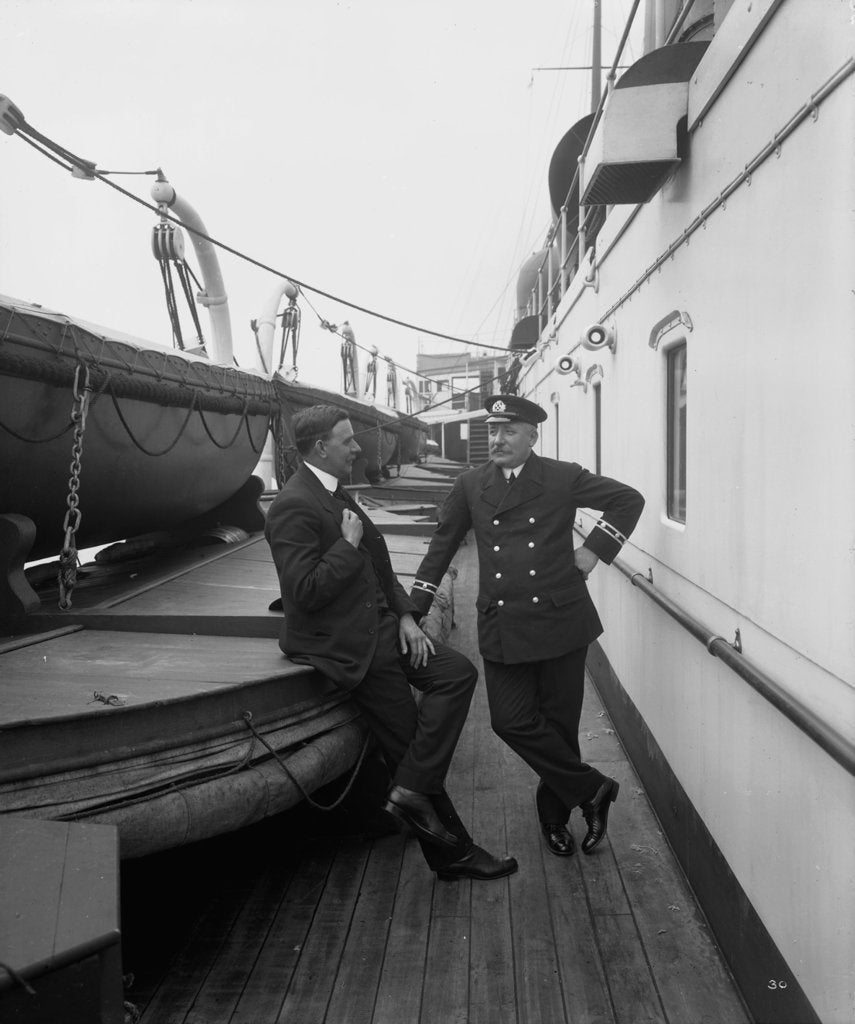 Detail of Chief Steward of the 'Empress of Asia' (1913) by Bedford Lemere & Co.