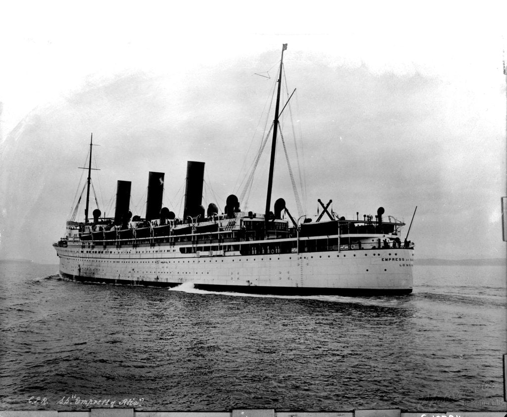 Detail of 'Empress of Asia' (1913) by Bedford Lemere & Co.