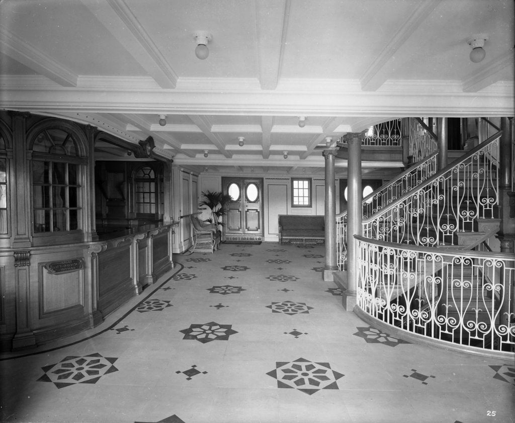 Detail of First Class Entrance on the 'Orduna' (1914) by Bedford Lemere & Co.