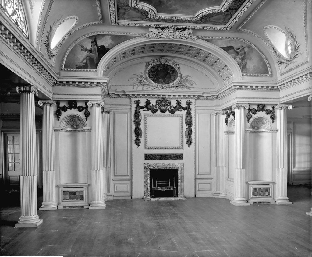Detail of First Class Lounge on the 'Aquitania' (1914) by Bedford Lemere & Co.