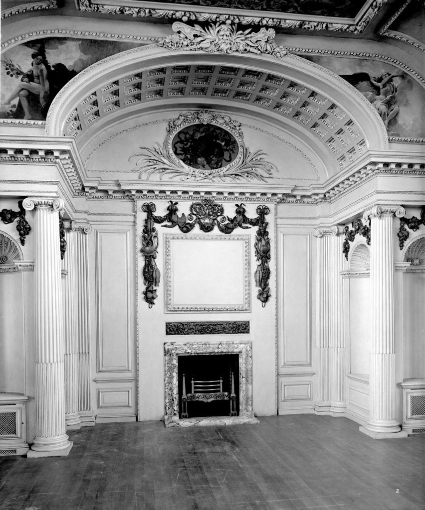 Detail of First Class Lounge on the 'Aquitania' (1914) by Bedford Lemere & Co.