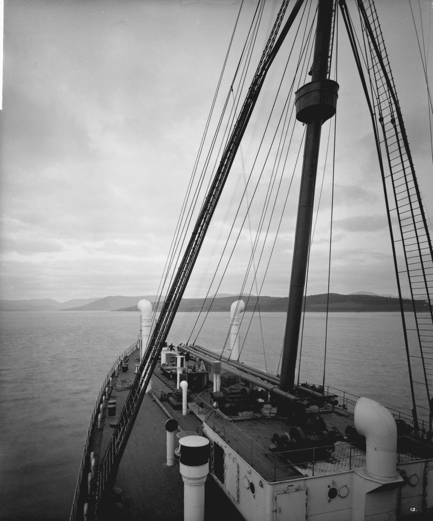 Detail of Forecastle on the 'Aquitania' (1914) by Bedford Lemere & Co.