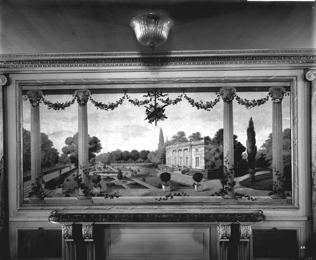 Detail of Decorative painting in the First Class Dining Saloon on the 'Aquitania' (1914) by Bedford Lemere & Co.