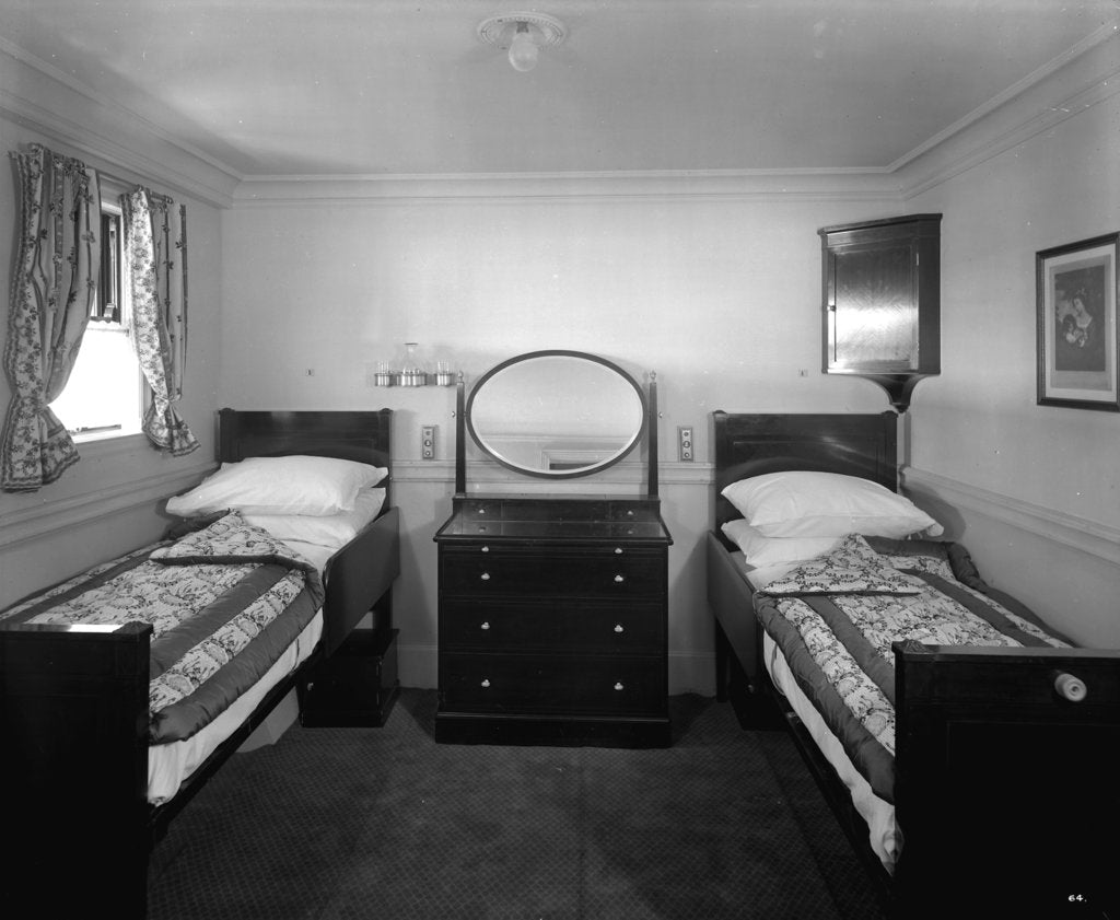 Detail of Holbein Suite on the 'Aquitania' (1914) by Bedford Lemere & Co.