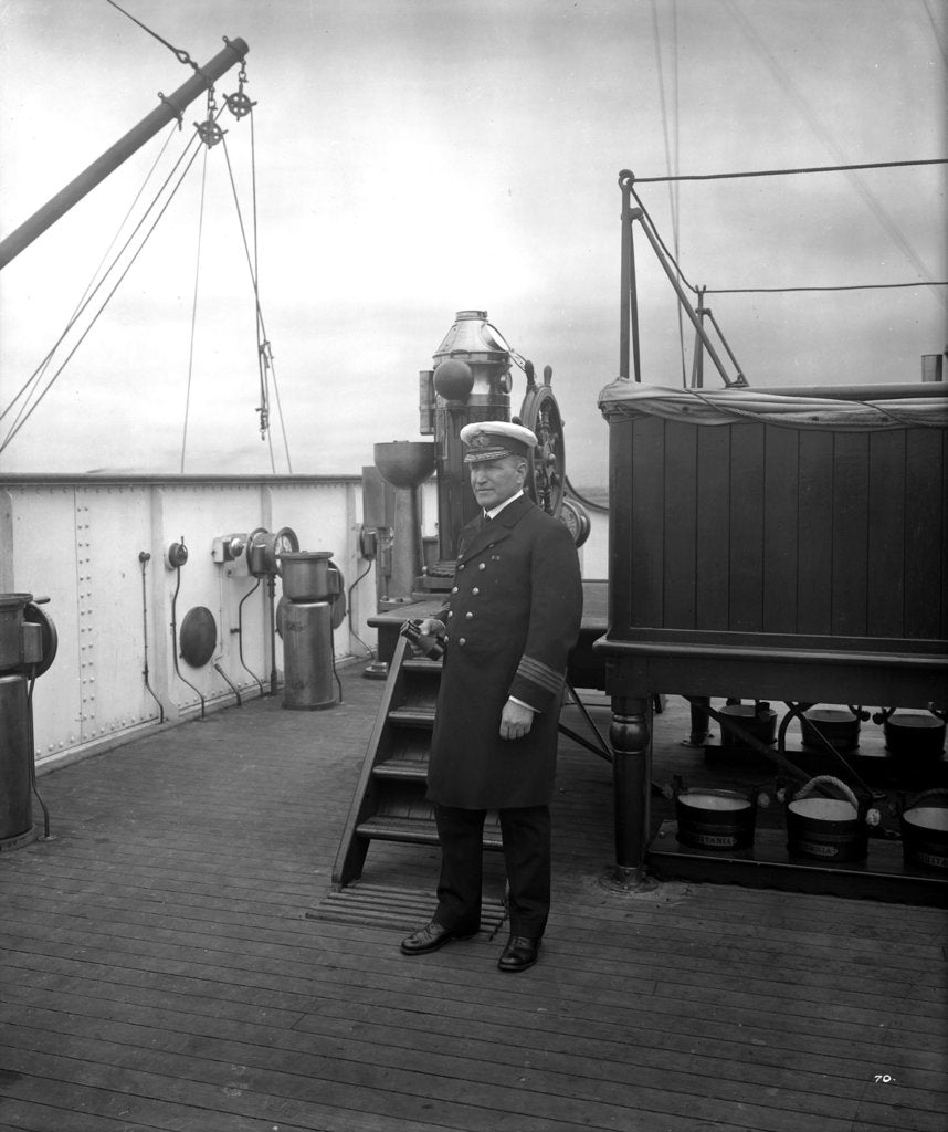 Detail of Captain W. T. Turner of the 'Aquitania' (1914) by Bedford Lemere & Co.