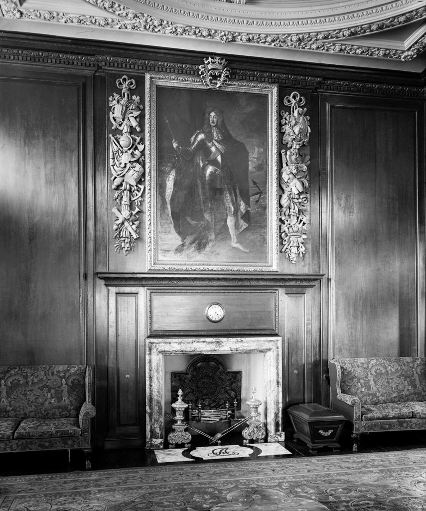 Detail of Forward end of the First Class Smoking Room on the 'Aquitania' (1914) by Bedford Lemere & Co.