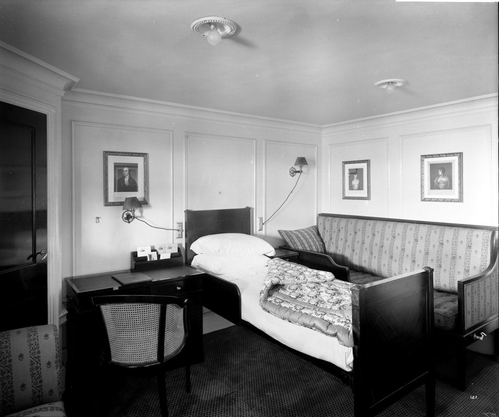 Detail of Raeburn Suite on the 'Aquitania' (1914) by Bedford Lemere & Co.