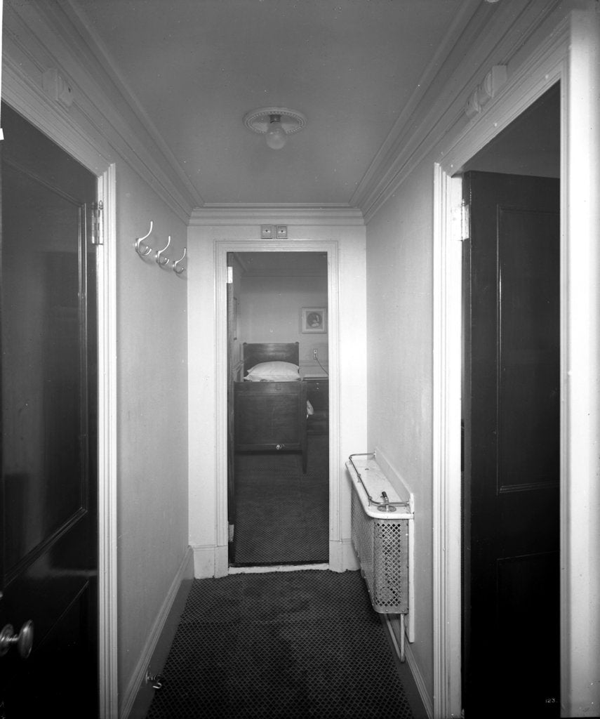 Detail of Romney Suite on the 'Aquitania' (1914) by Bedford Lemere & Co.