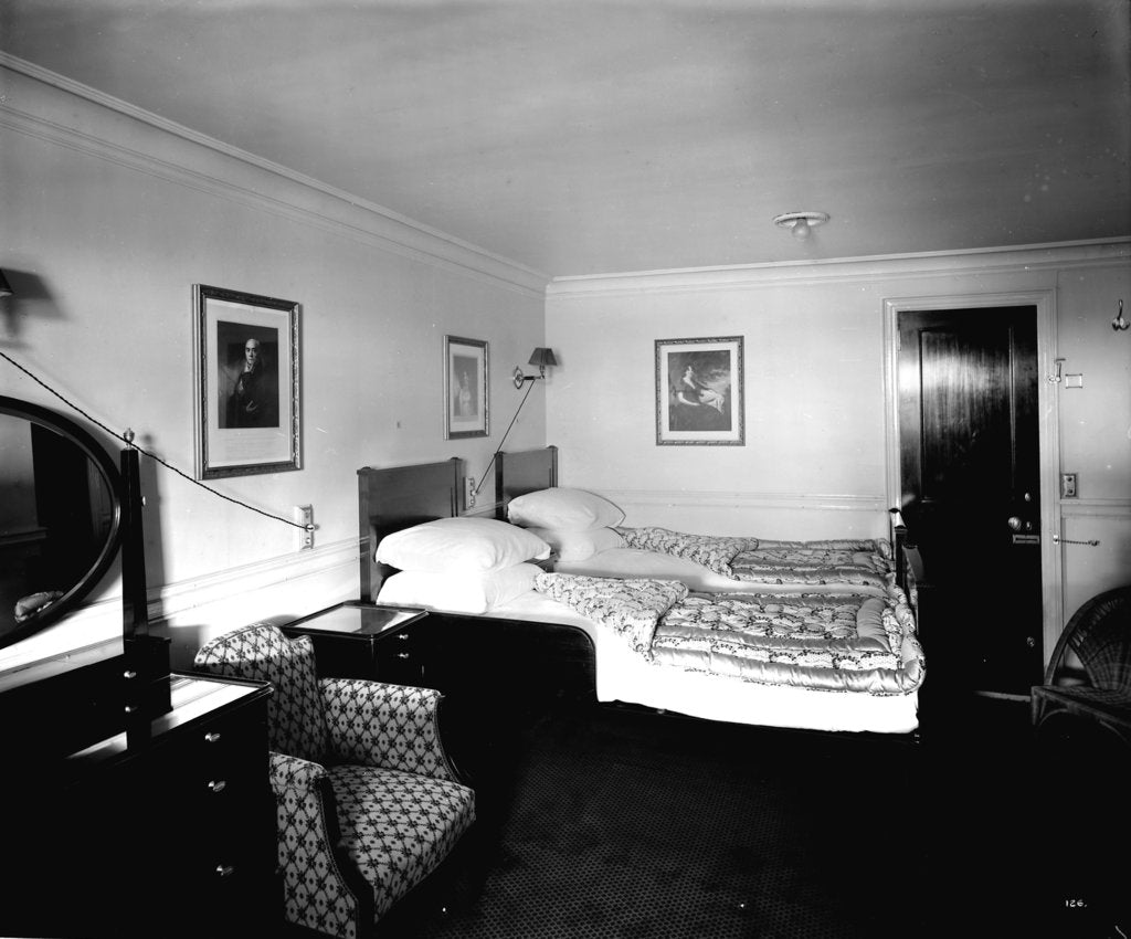 Detail of Raeburn Suite on the 'Aquitania' (1914) by Bedford Lemere & Co.