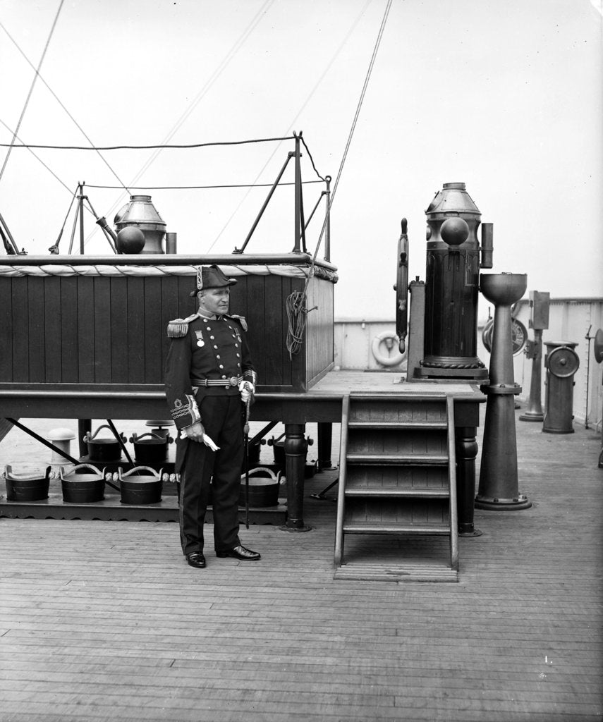 Detail of Captain W. T. Turner of the 'Aquitania' (1914) by Bedford Lemere & Co.