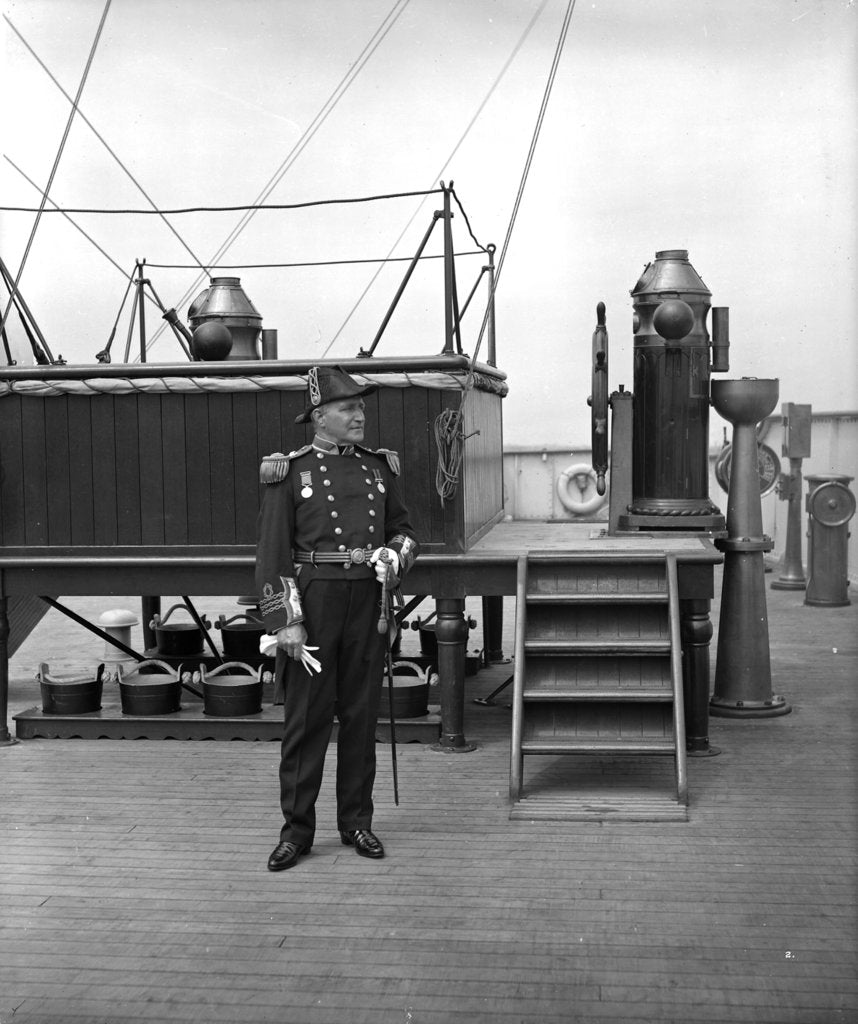 Detail of Captain W. T. Turner of the 'Aquitania' (1914) by Bedford Lemere & Co.