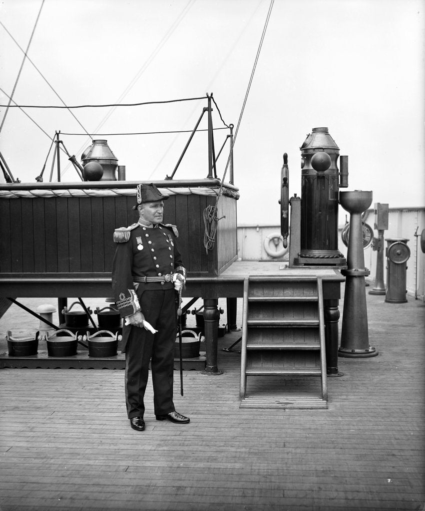 Detail of Captain W. T. Turner of the 'Aquitania' (1914) by Bedford Lemere & Co.