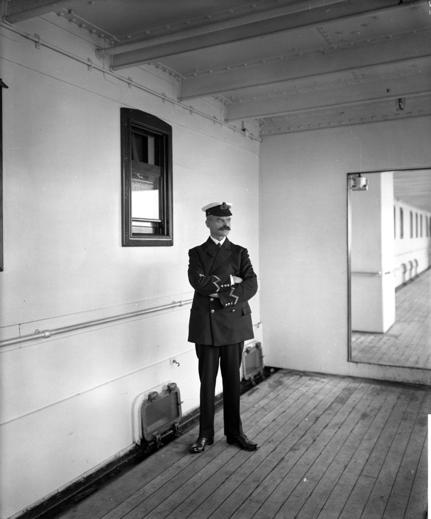 Detail of Mr W. H. Allison, Chief Steward of the 'Aquitania' (1914) by Bedford Lemere & Co.