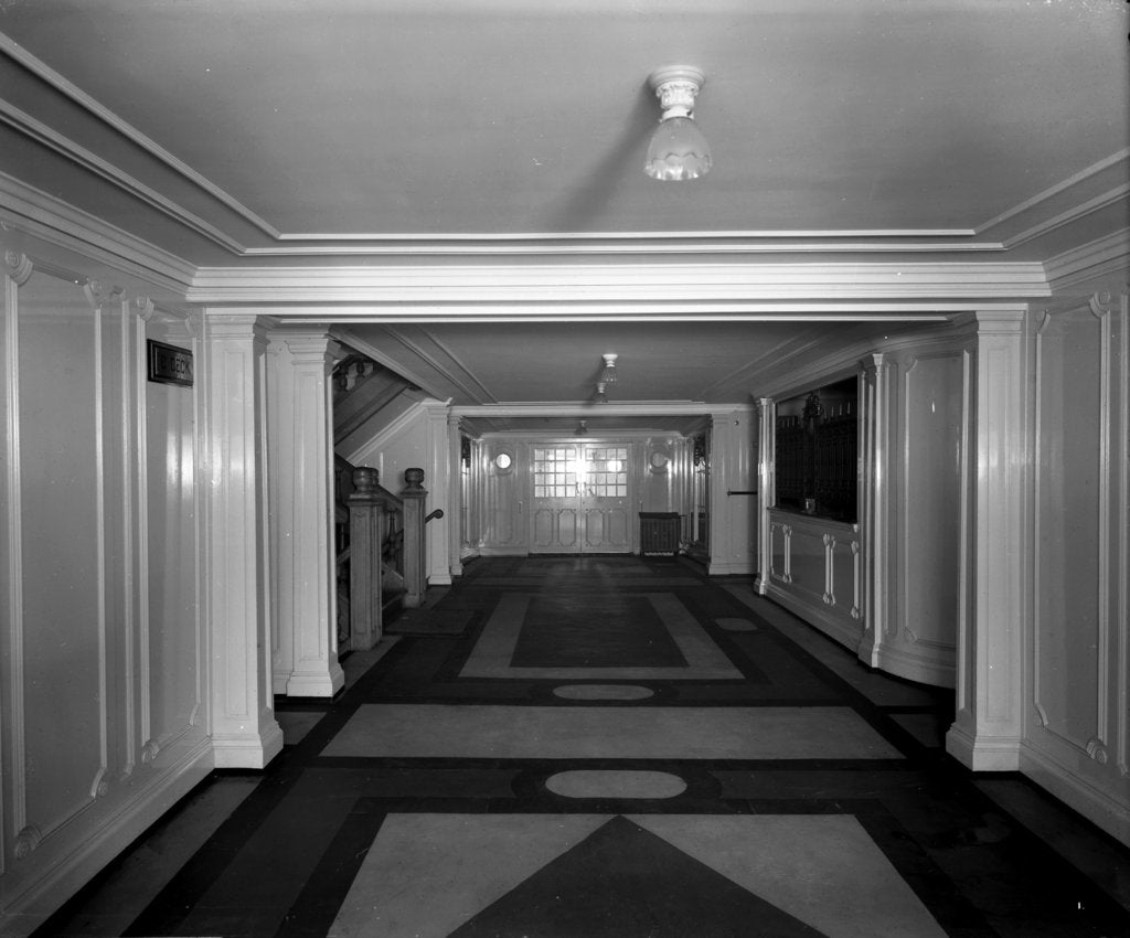 Detail of Cabin Class Entrance on the 'Missanabie' (1914) by Bedford Lemere & Co.