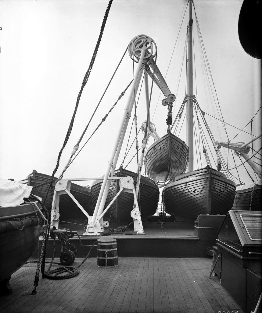 Detail of Boat Deck on the 'Missanabie' (1914) by Bedford Lemere & Co.