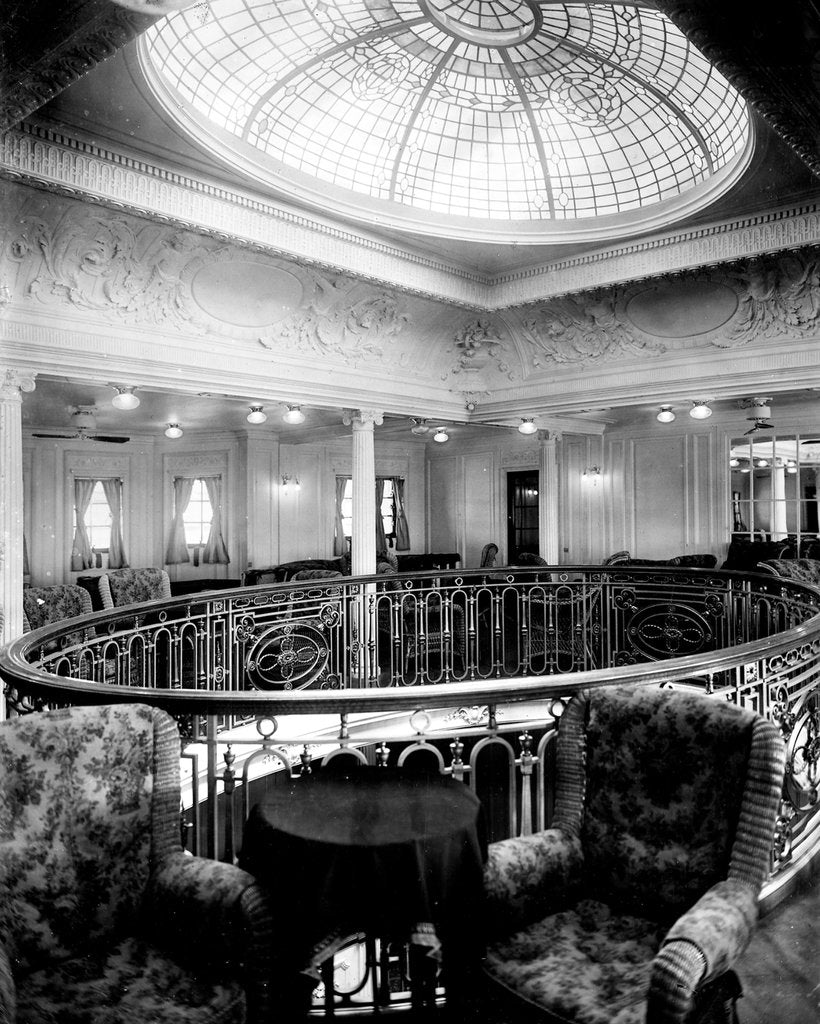 Detail of First Class Smoking Lounge on the 'Niagara' (1913) by Bedford Lemere & Co.