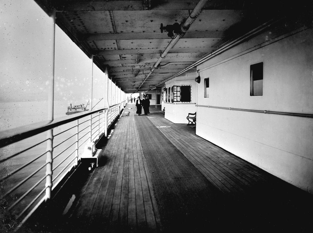 Detail of Promenade Deck on the 'Niagara' (1913) by Bedford Lemere & Co.