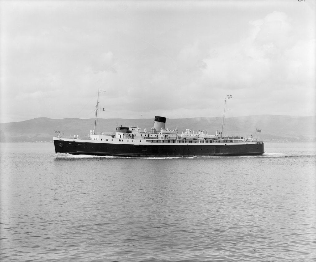 Detail of A port broadside view of 'Princess Victoria' (1939) by unknown