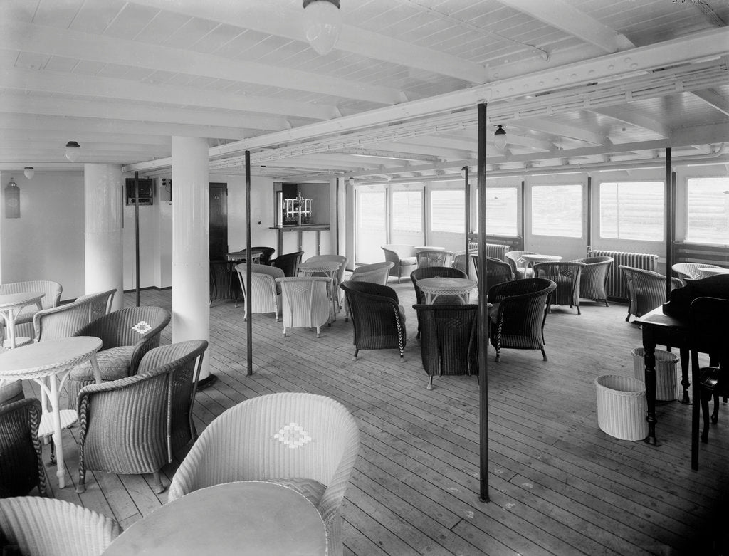 Detail of The verandah cafe of 'Lochfyne' (Br, 1931) by unknown