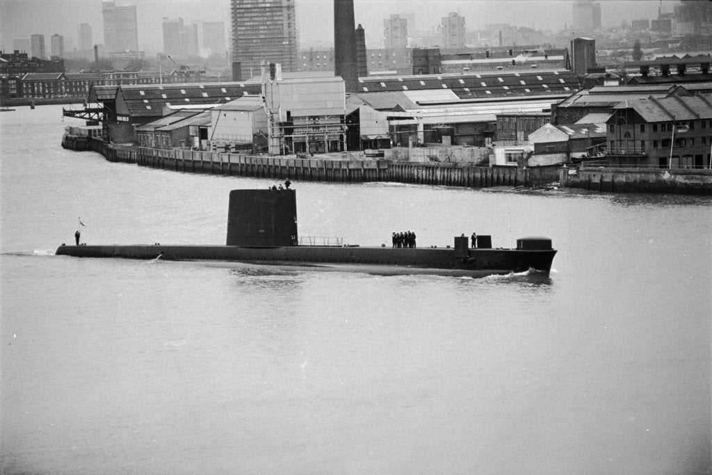 Detail of HMS 'Opportune' passing Greenwich by unknown
