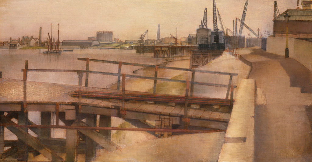 Detail of A Jetty at Greenwich by Jesse Dale Cast