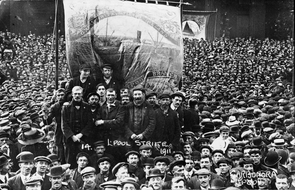 Detail of Strike of the National Union of Dock Labourers by unknown