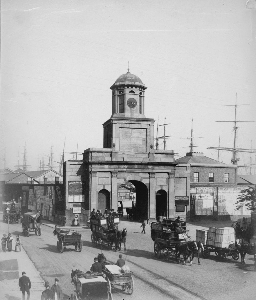 Detail of Original Entrance to the East India Docks by unknown