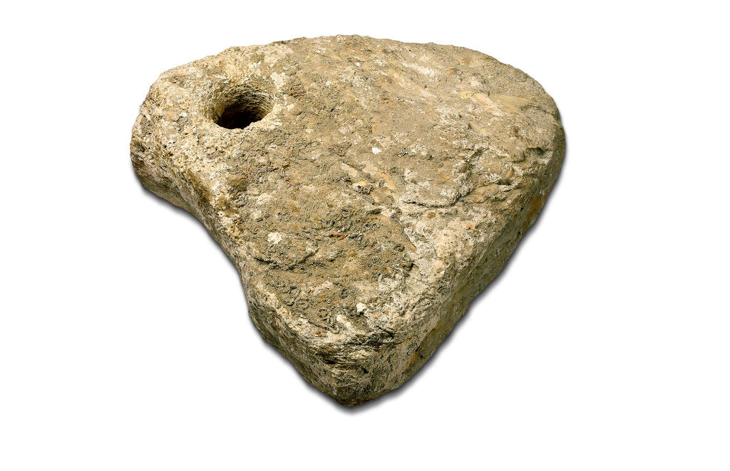 Detail of Roman stone anchor by unknown
