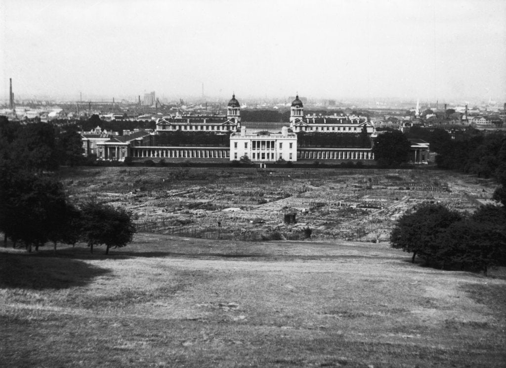 Detail of Allotments in Greenwich Park during the Second World War by unknown