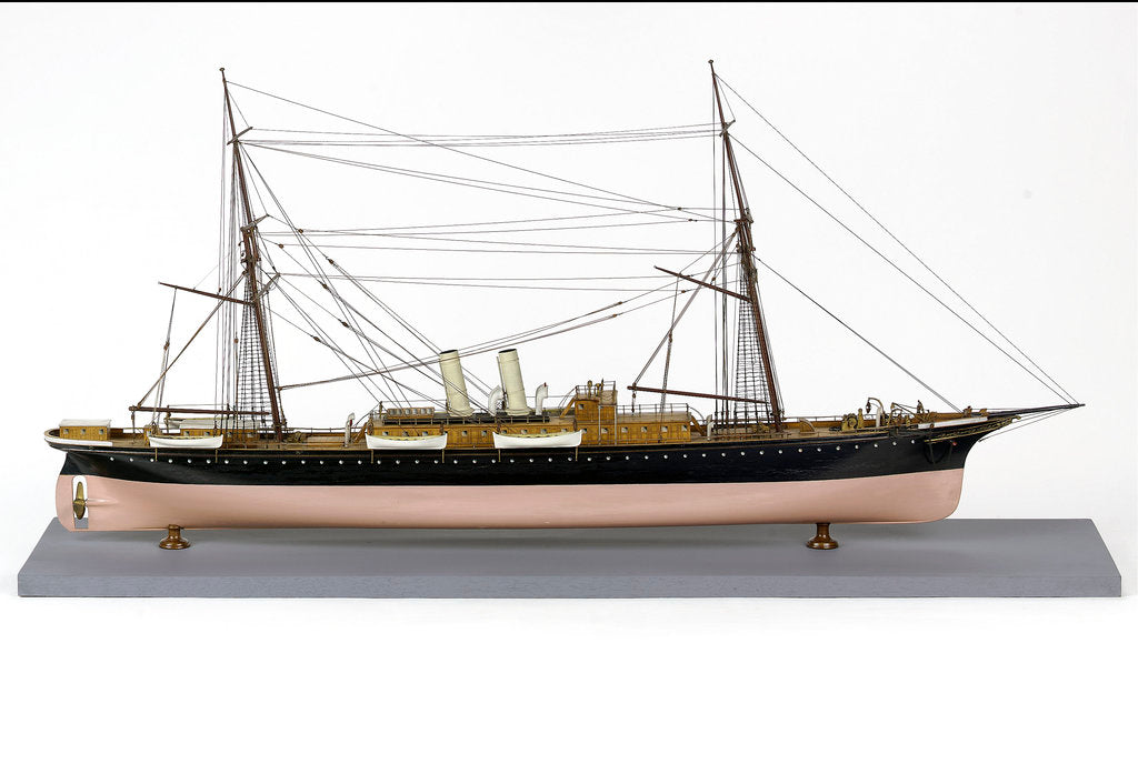 Detail of Passenger liner, starboard broadside by unknown