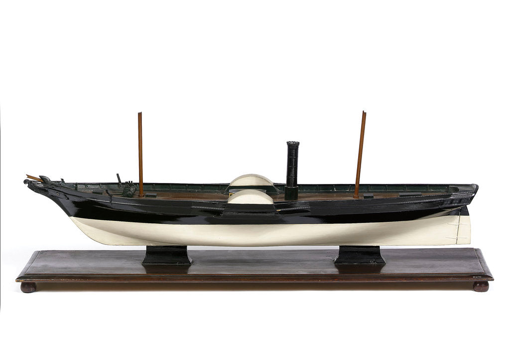 Detail of Paddle steamer, port broadside by unknown