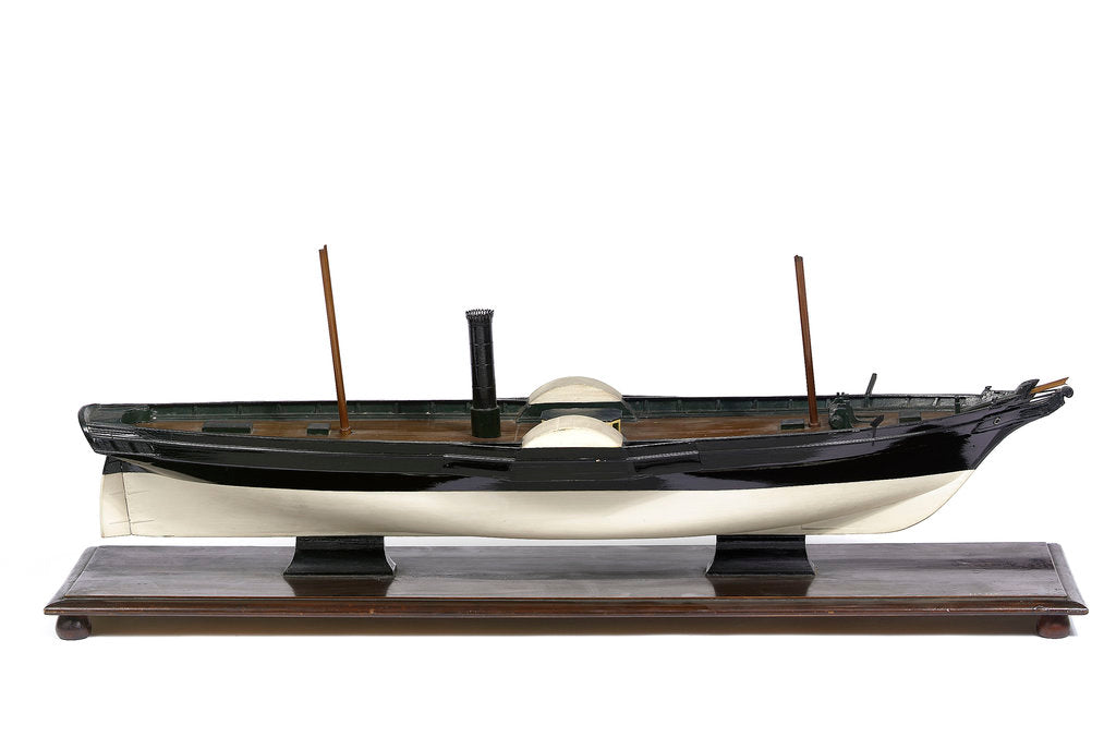 Detail of Paddle steamer, starboard broadside by unknown