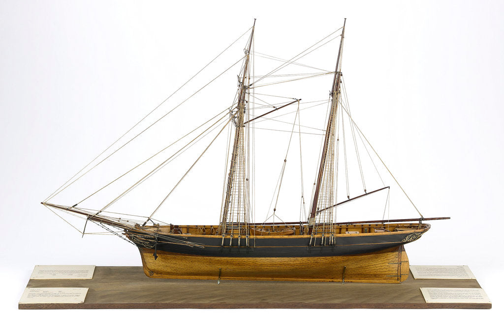 Detail of 'Aim', port broadside by unknown