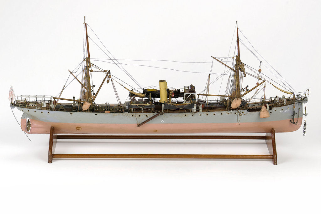 Detail of 'Roddam', port broadside by unknown