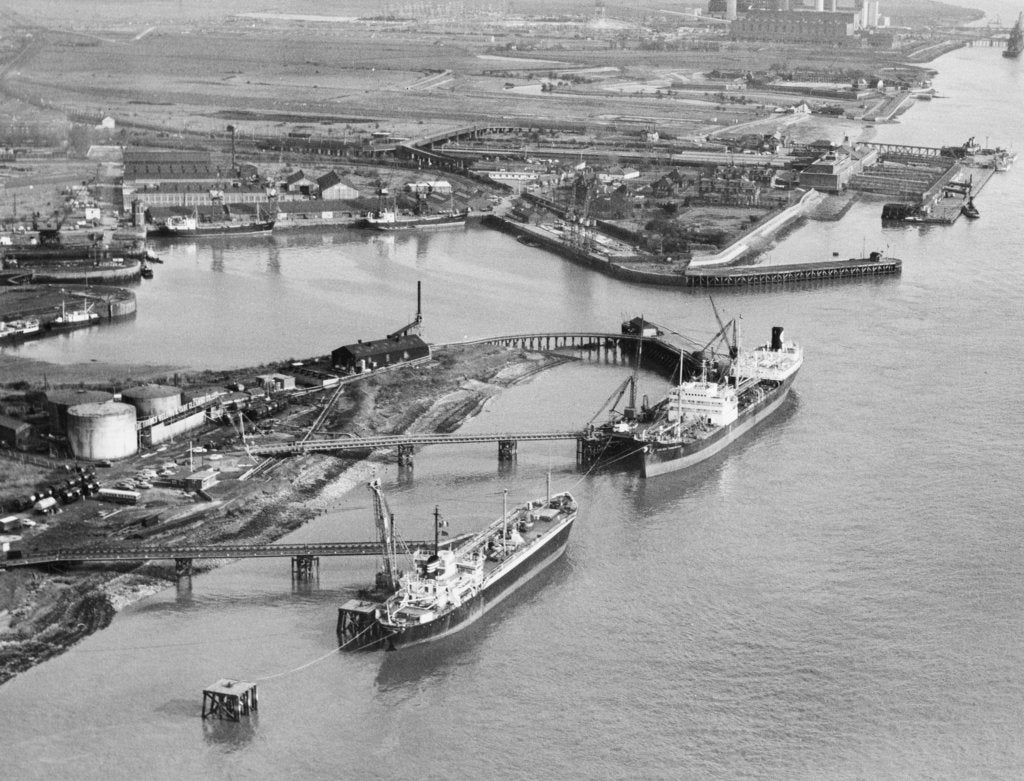 Detail of The 'Methane Pioneer' at Tilbury by unknown