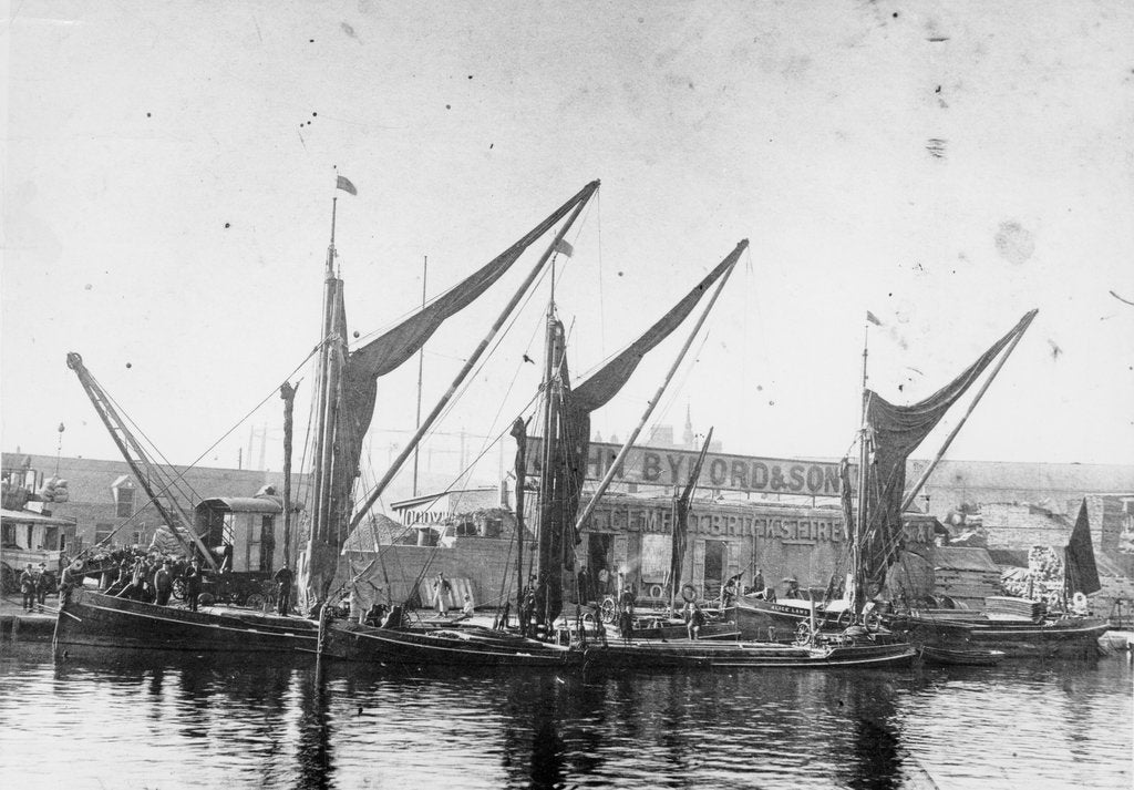 Detail of Barges at Bow Creek by unknown