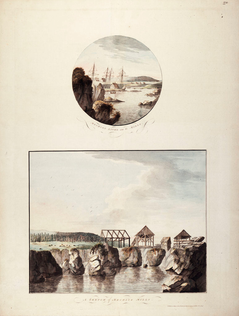 Detail of Views of the Mechios River by J.F.W. Des Barres