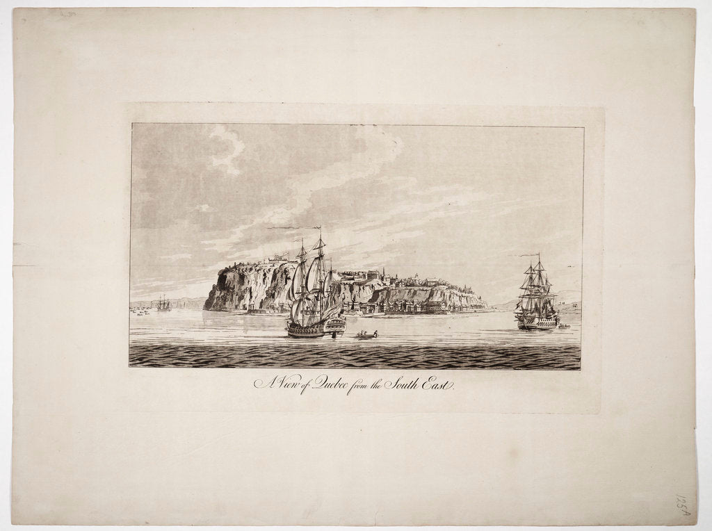 Detail of A view of Quebec from the south east by J. F. W. Des Barres