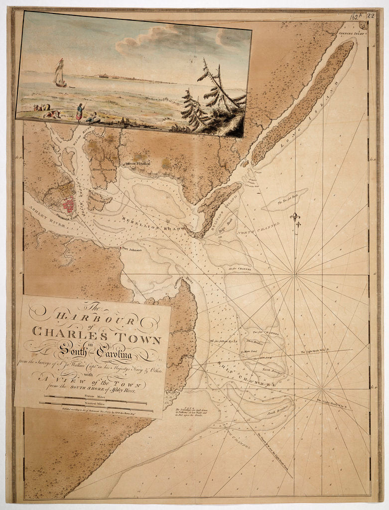 Detail of Map of Charles Town in South Carolina, 1777 by unknown