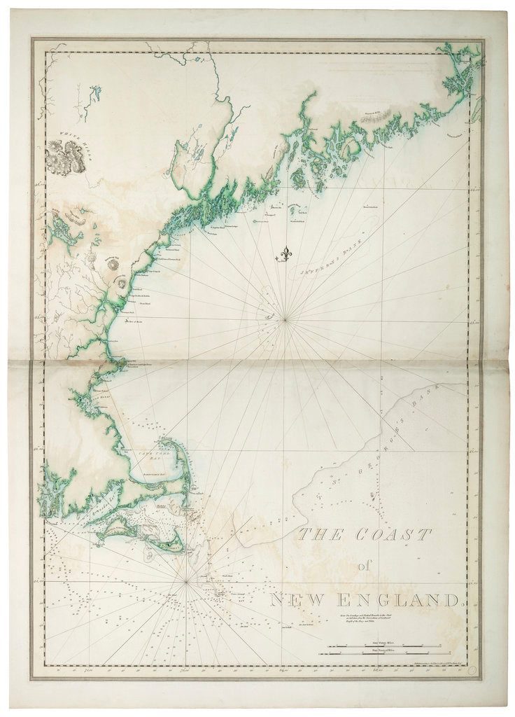 Detail of The coast of New England, 1776 by Joseph Frederick Wallet Des Barres