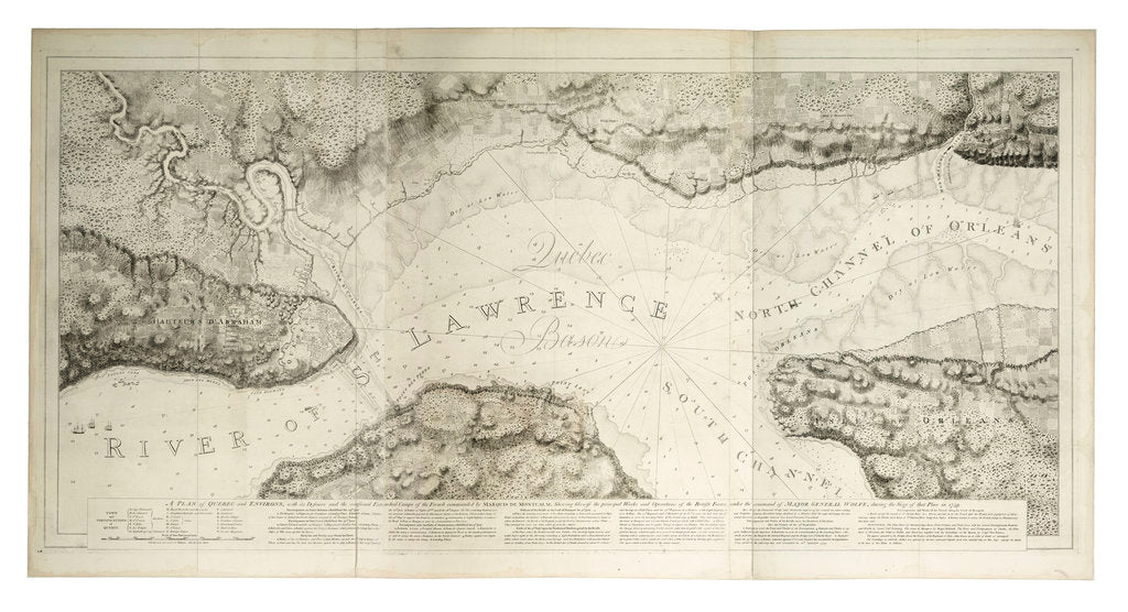 Detail of A plan of Quebec and environs with its defences by J. F. W. Des Barres